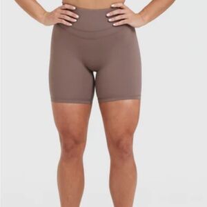 Oner Unified High Waisted Shorts | Cool Brown
